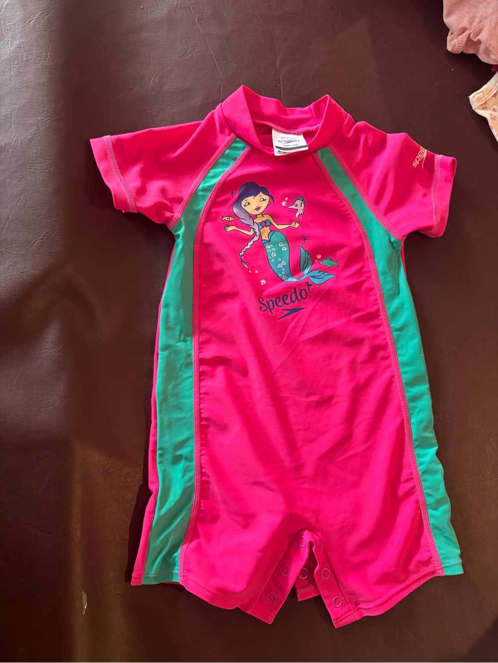 🩷 6 for $20 🩷 Speedo Mermaid Short Sleeve Rashguard Swimsuit 18month